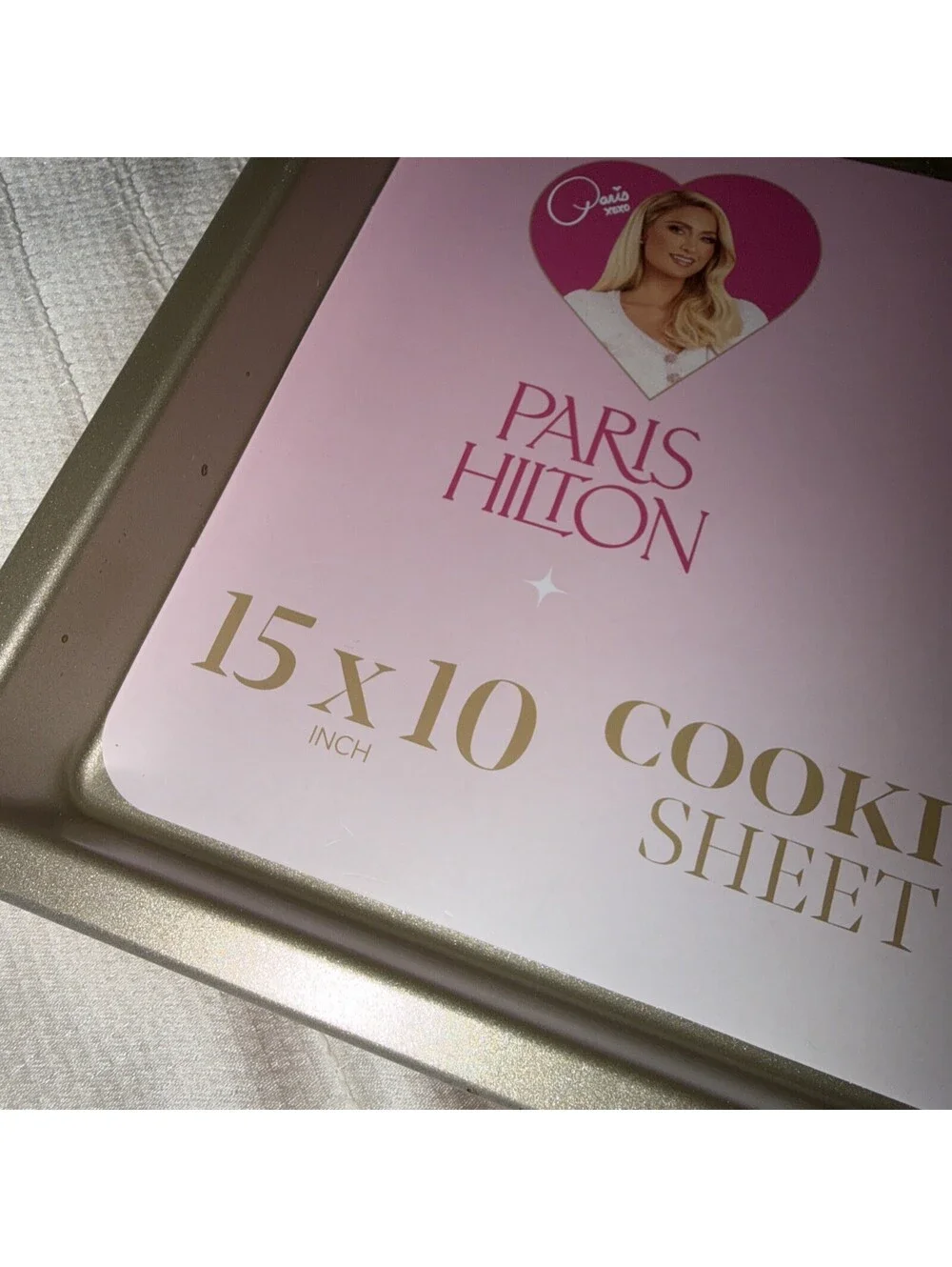 PARIS HILTON 15X10 COOKIE SHEET PARIS HILTON COOKIE SHEET baby PINK NEW